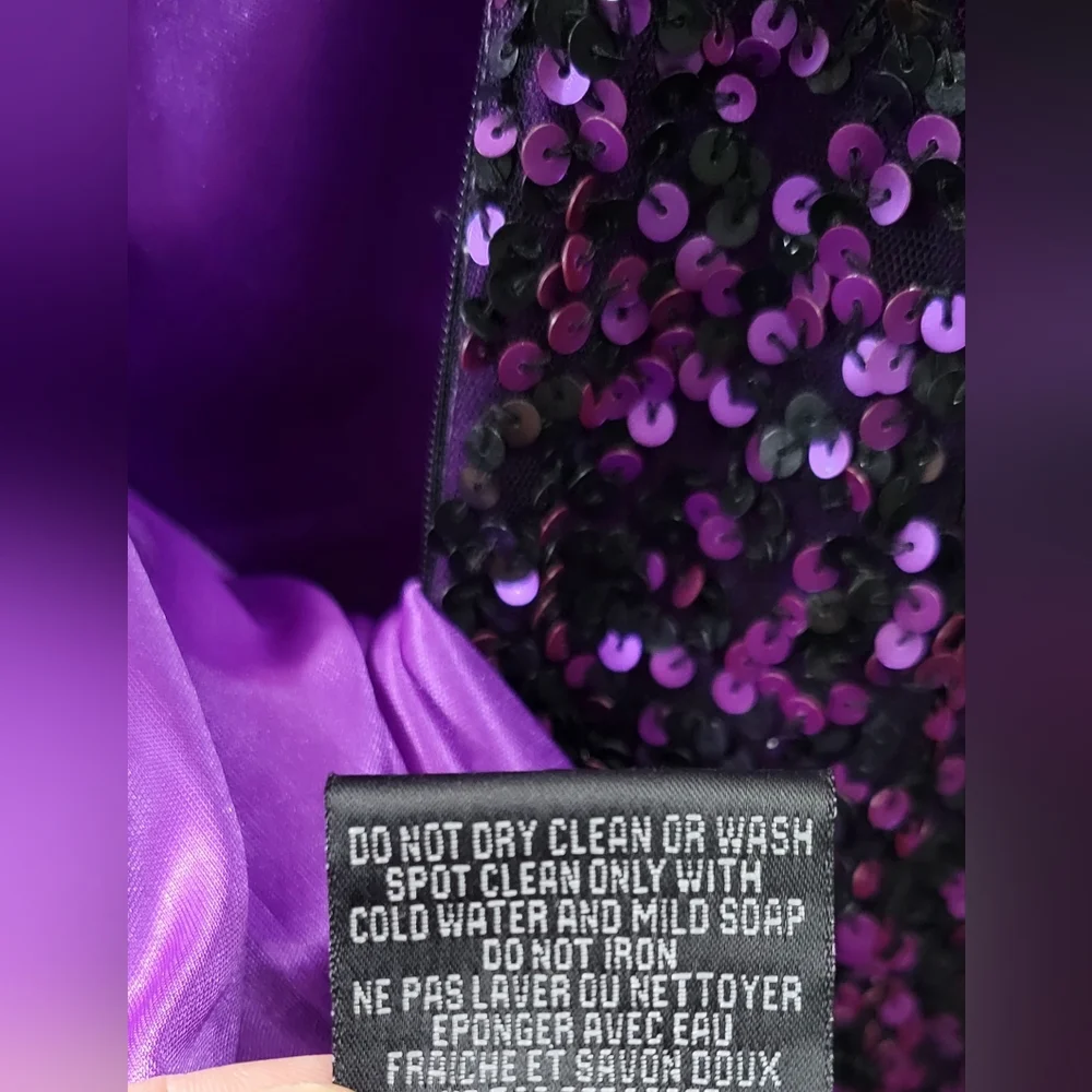 AIDAN MATTOX SEQUIN SPAGHETTI STRAPS PROM  DRESS  Size 2 NWT - Picture 6 of 11